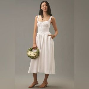 knee length dresses for ladies Few Moda | Lisette Linen Dress